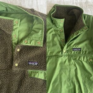 Retro Vintage Patagonia Snap-T Reversible Deep pile Fleece